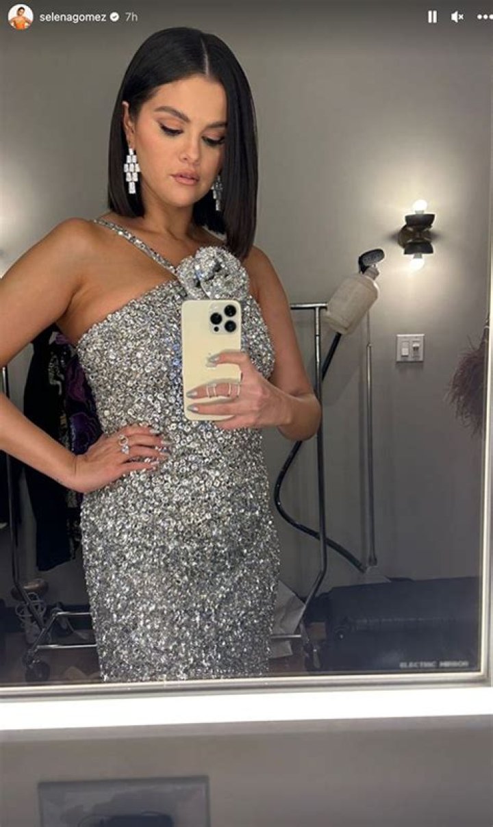 Selena Gomez Slays In Silver Dress With Bold Red Lipstick While Celebrating Friend’s Birthday